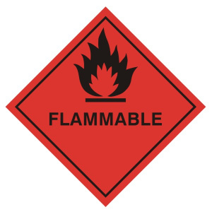 Flammable Sign - Various Sizes Available