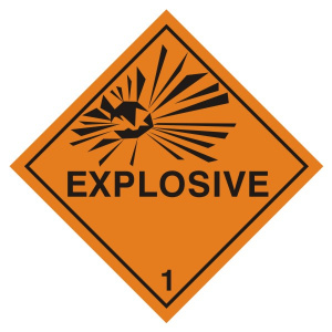 Explosive 1 Sign - Various Sizes Available
