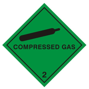 Compressed Gas 2 Sign - Various Sizes Available