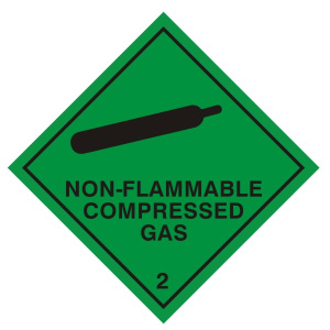 Non - Flammable Compressed Gas 2 Sign - Various Sizes Available