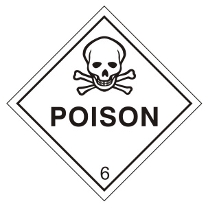 Posion 6 Sign - Various Sizes Available