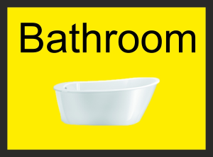 Bathroom Dementia Sign - 300mm x 200mm