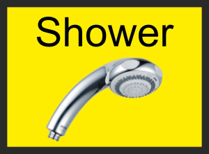 Shower Dementia Sign - 300mm x 200mm