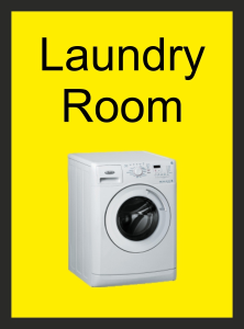 Laundry Room Dementia Sign - 300mm x 200mm