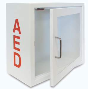 AED Alarmed Metal Storage Cabinet