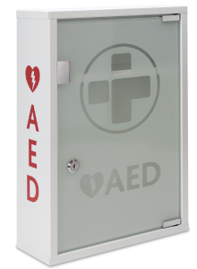 AED Alarmed Metal Wall Cabinet with Glass Door
