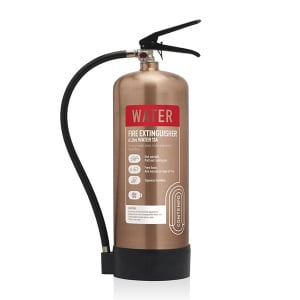 6 Litre Water Brushed Antique Copper Fire Extinguisher