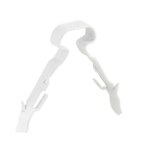 LINIAN 1mm Twin and Earth Clip - White (Pack of 100)