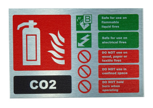Contempo CO2 Landscape Stainless Steel ID Sign