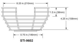 STI-9602 Steel Web Stopper - Surface Mount