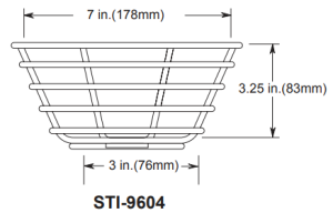 STI-9604 Steel Web Stopper Flush Mounted
