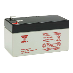 Yuasa 12v 1.2Ah Sealed Lead Acid Battery (NP1.2-12)