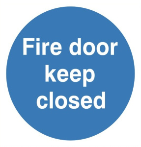 Fire Door Keep Closed Sign 100mm x 100mm