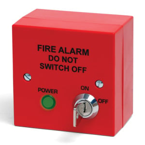 Vimpex Secure Fire Alarm Mains Isolator Switch - Red