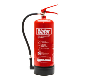 CommanderEDGE 9 Litre Plain Water Fire Extinguisher (FX-PWA-009-DCF)