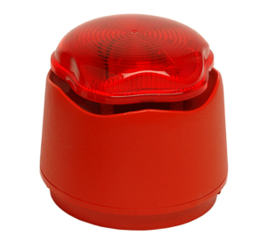 Vimpex Banshee EXCEL LITE Conventional Sounder LED Beacon - Red Body, Red Lens