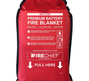 Firechief 1.55m x 1.55m Multi-Use Battery Fire Blanket (BFB/S)