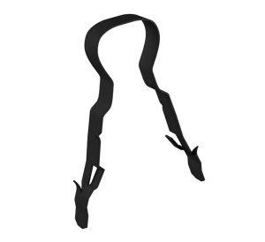 LINIAN FireClip 9-11mm Double, Black (Pack of 100) (1LCB9112)
