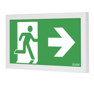 BLE INFINITY 1W IP40 Emergency Exit Sign inc ISO Legend Sticker (EL-131401)