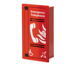 Eaton CFVCFHP VoCALL Type A Outstation (Red, Flush Mount)