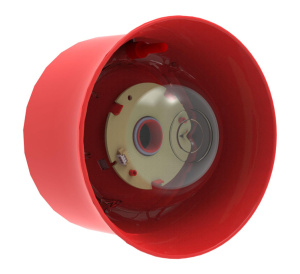 Hochiki CHQ-WSB2/WL Addressable Wall Sounder VAD Beacon - Red Case, White LEDs (No Base)