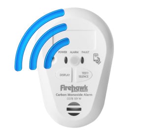 Firehawk CO7B-10YW Longlife Battery Radio-Interlink Carbon Monoxide Alarm