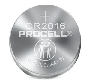 Duracell Procell Lithium Button Cell CR2016 3V 85mAh Battery (Pack of 5)