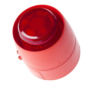 Hochiki CWSB-E Conventional Wall Sounder VID Beacon - Red Case (non EN54-23 compliant)