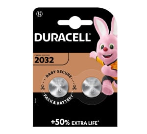 Duracell 3V Lithium CR2032 Coin Cell Battery (2 Pack)