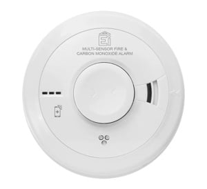 Aico Ei3030 Mains Powered Multi-Sensor Fire and Carbon Monoxide Alarm with Rechargeable Back-Up Battery