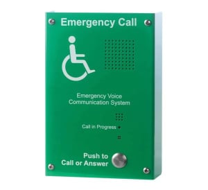 C-TEC Green Type B Disabled Refuge Outstation - Surface Mount (EVC302GS)