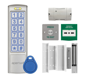 ESP Aperta Single Door Internal Proximity Keypad Kit c/w Flush Exit Button (Silver Keypad) (EZT3K)