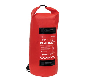 Firechief LithShield 6m x 8m Tough EV Fire Blanket with Red Backpack (FEVBT608)