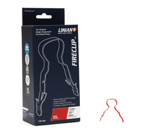 LINIAN 1LCB682 FireClip 6-8mm Double, Black (Pack of 100)