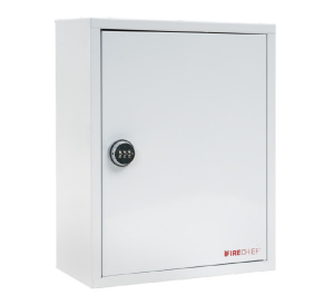 Firechief White Metal Document Cabinet with Combination Lock (FMDCC-WHITE)