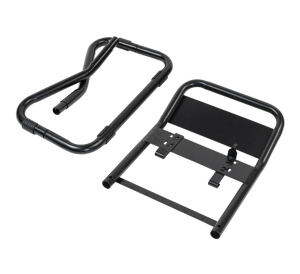 Firechief Flat-Pack Double Tubular Fire Extinguisher Stand - Black (FPSB2)