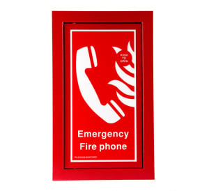 Cameo Type A Fire Telephone Outstation, Red, Flush Mount - Radial Wired (FTO/RFR)