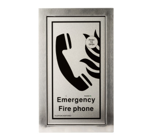 Cameo Type A Fire Telephone Outstation, Stainless Steel, Flush Mount - Radial Wired (FTO/SFR)