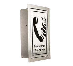 Cameo Type A Fire Telephone Outstation, Stainless Steel, Flush Mount - Radial Wired (FTO/SFR)