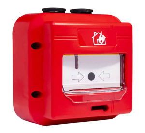 Global Fire Conventional IP67 Manual Call Point with Cover (Red) (GFE-MCPE-C-IP67)
