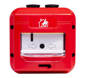 Global Fire Conventional IP67 Manual Call Point with Cover (Red) (GFE-MCPE-C-IP67)