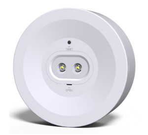 BLE HEELEY IP20 Surface Emergency Downlight 142.5mm with Self Test - White (EL-153150)