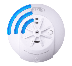 HiSPEC RF Pro Mains Powered Radio-Interlink Heat Alarm with Rechargeable  Back-Up Battery