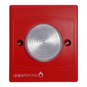 Vimpex Identifire VID - White Body, Red Lens, Surface Mount (10-1310RSW-S)