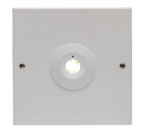 Advanced LED-Lite 3W LED Emergency Downlighter - Addressable - Surface Mount - Non-Maintained - Open Area Lens (LLED3/NM3/P/SUR)