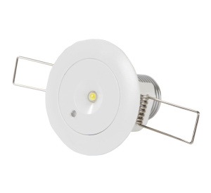 BLE LONGLEY IP20 Recessed Emergency Downlight 60mm with Self Test - White (EL-152302-M3)