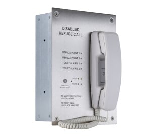 Cameo Orbital RS2 2-Line Disabled Refuge & Toilet Alarm Control Panel c/w Batteries, Flush Mount - Radial Wired (ORB/R/RS2F/TA)