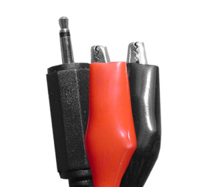 Hochiki PL-2 Programming Lead (Jack Plug to Croc Clip)