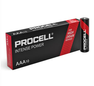 Duracell Procell Intense Power AAA - LR03 1.5V Alkaline Battery (Pack of 10)