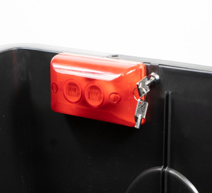 FMC SX2 Fire Extinguisher Storage Box with Integrated Alarm (Red) (FMCSX2A)